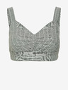 Vero Moda Svetlo siva črtasta majica z naramnicami VERO MODA Serena