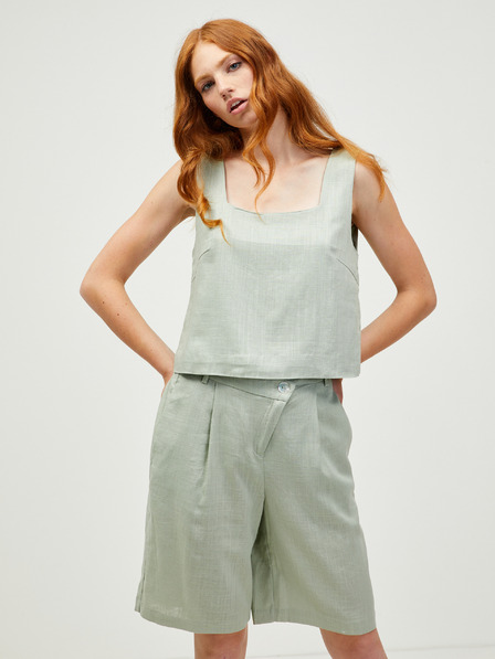Vero Moda Svetlo zelena ohlapna krojena majica VERO MODA Josie