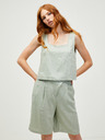 Vero Moda Svetlo zelena ohlapna krojena majica VERO MODA Josie