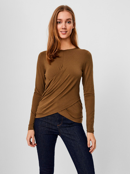Vero Moda Rjava majica VERO MODA-Panda