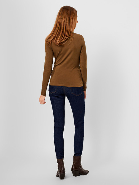 Vero Moda Rjava majica VERO MODA-Panda