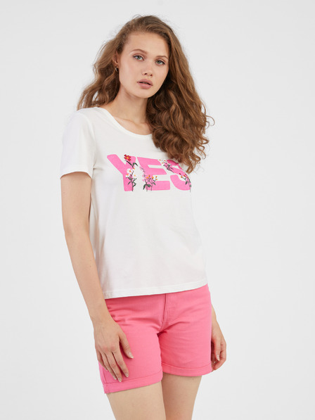 Vero Moda Bela ženska majica VERO MODA Uda