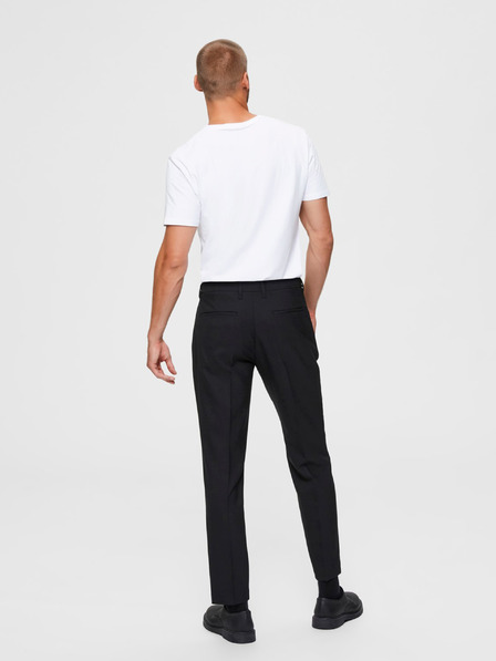 SELECTED Black Selected Homme gležnjarske hlače