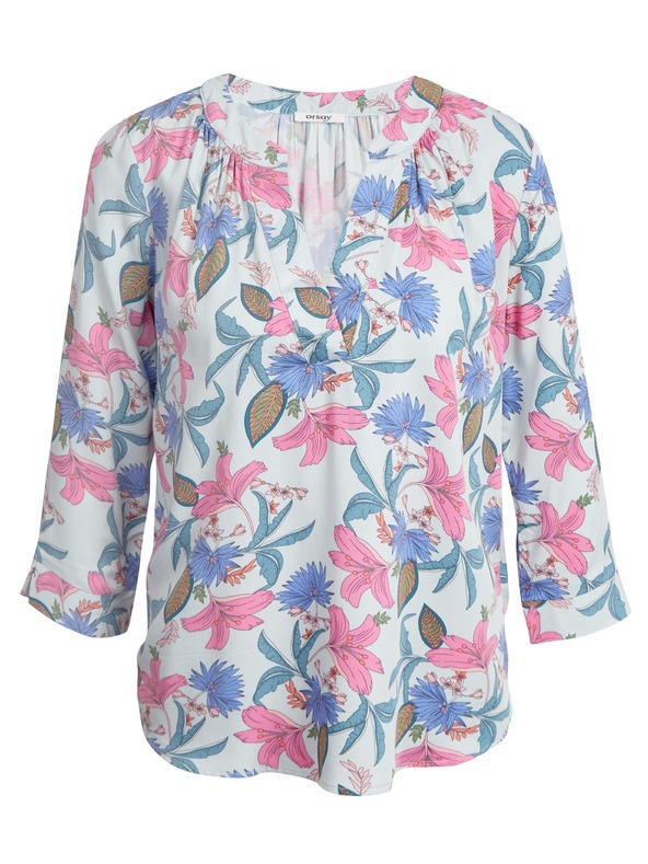 Orsay svetlo modra ženska cvetlična bluza ORSAY
