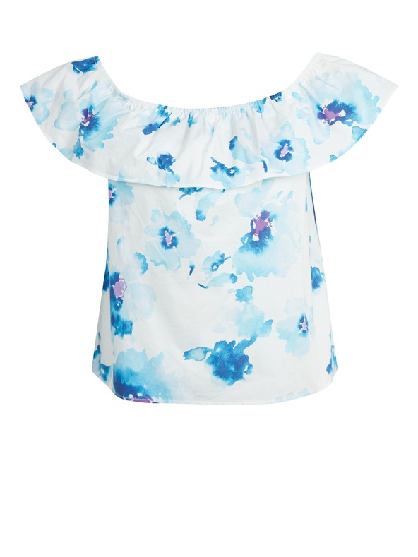 Orsay Modro-bela ženska cvetlična bluza ORSAY