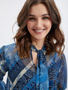 Orsay Temno modra ženska vzorčasta bluza ORSAY