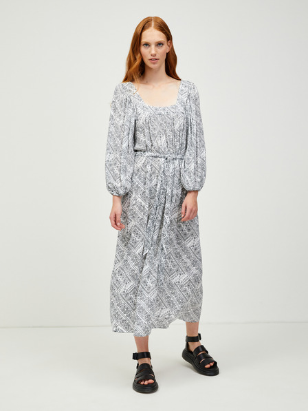 Vero Moda Črno-bela vzorčasta maksi obleka VERO MODA Peace
