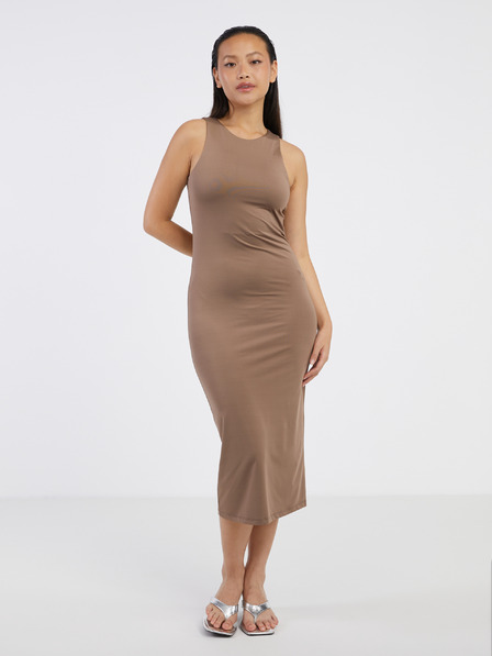 Vero Moda VERO MODA Bianca rjava ženska obleka