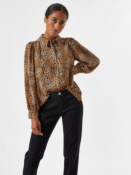 Dorothy Perkins Petite Rjava bluza z leopardjim vzorcem Dorothy Perkins Petite