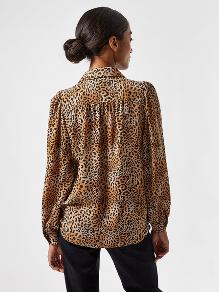 Dorothy Perkins Petite Rjava bluza z leopardjim vzorcem Dorothy Perkins Petite