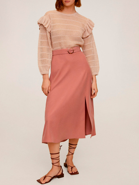 Mango Roza midi krilo Mango Domenica