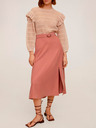 Mango Roza midi krilo Mango Domenica