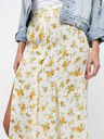 Miss Selfridge Kremasto cvetlično maksi krilo z razporki Miss Selfridge