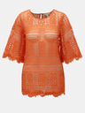 Miss Selfridge Miss Selfridge Oranžna čipkasta majica