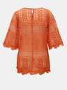 Miss Selfridge Miss Selfridge Oranžna čipkasta majica