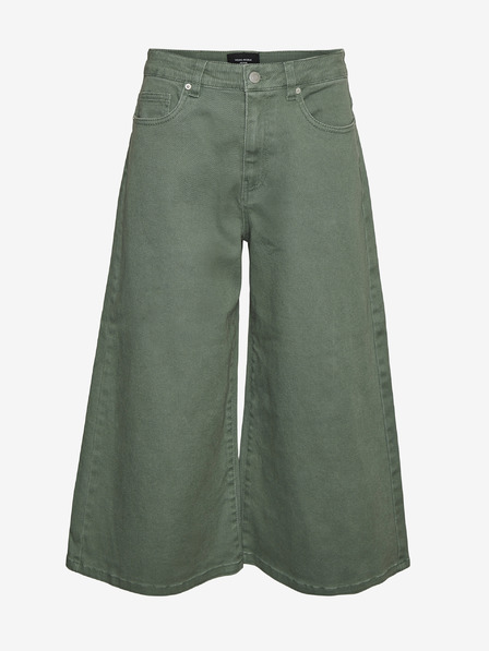 Vero Moda Zelene široko krojene kavbojke VERO MODA Clive