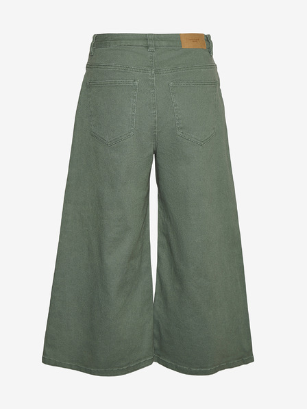 Vero Moda Zelene široko krojene kavbojke VERO MODA Clive