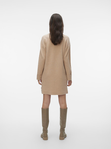 Vero Moda Bež ženske VERO MODA Goldneedle Sweater Dress