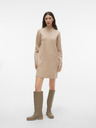 Vero Moda Bež ženske VERO MODA Goldneedle Sweater Dress