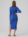 Vero Moda VERO MODA Glory modra ženska obleka s puloverjem brez rokavov