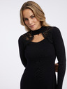 Orsay Črna ženska pletena obleka ORSAY