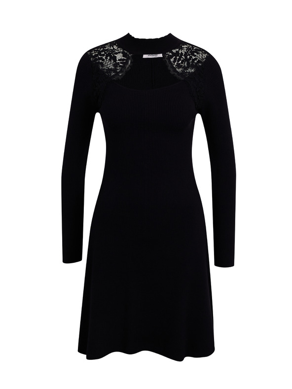Orsay Črna ženska pletena obleka ORSAY