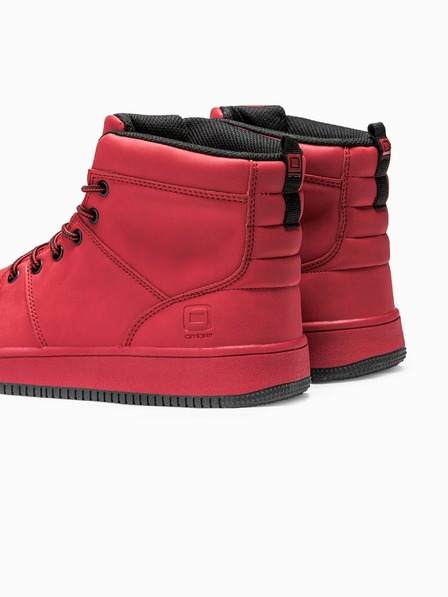 Ombre Clothing Rdeči moški gležnjarji T311