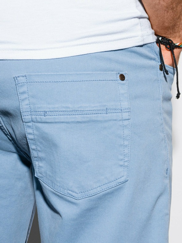 Ombre Clothing Svetlo modre moške kratke hlače Ombre Clothing W303