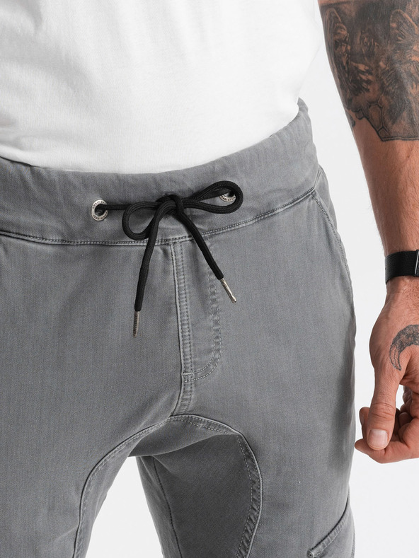 Ombre Clothing Sive moške hlače Cargo Ombre oblačila