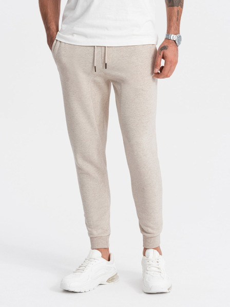 Ombre Clothing Moške bež trenirke Ombre oblačila