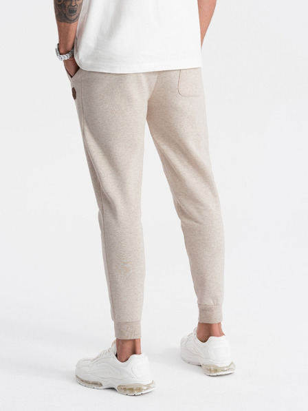 Ombre Clothing Moške bež trenirke Ombre oblačila