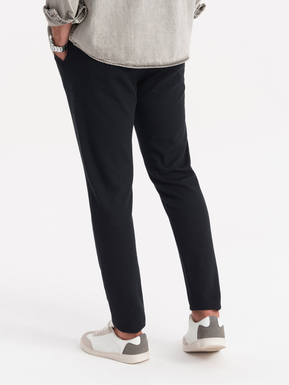 Ombre Clothing Črne moške hlače Ombre Clothing