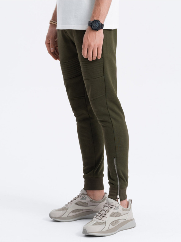 Ombre Clothing Khaki moške trenirke Ombre oblačila