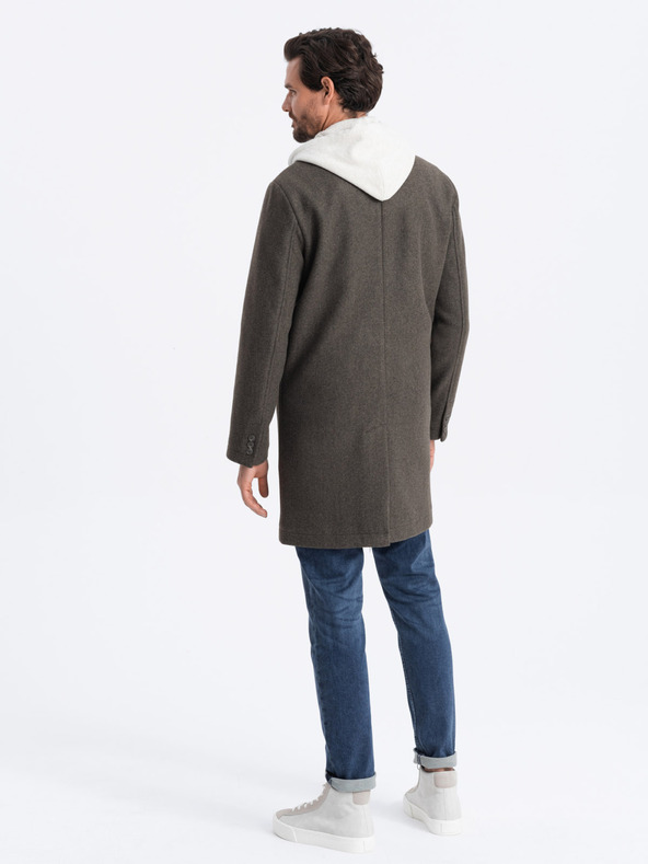 Ombre Clothing Temno zelena moška lahka jopa Ombre oblačila