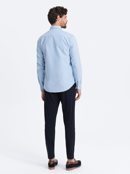 Ombre Clothing Svetlo modra moška srajca Ombre oblačila