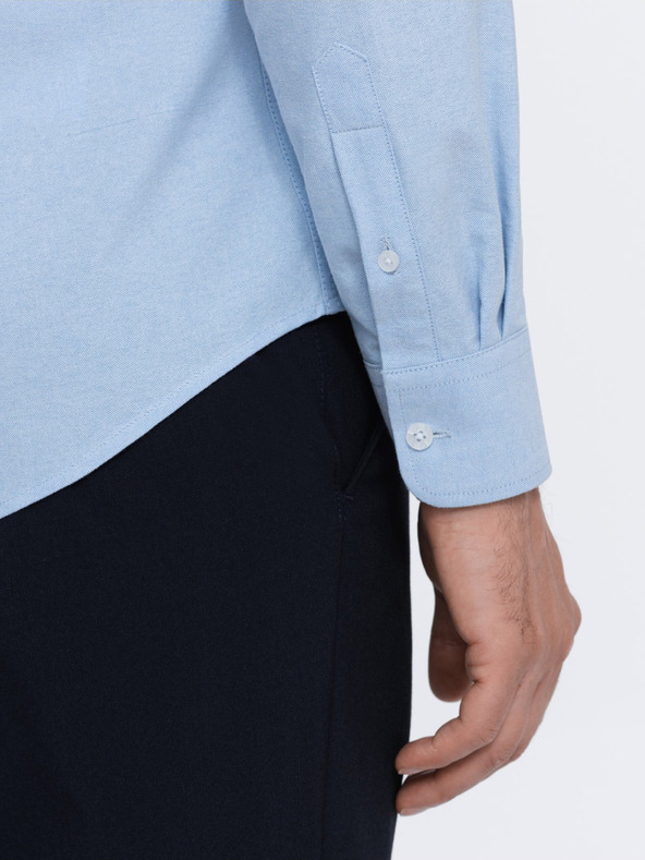 Ombre Clothing Svetlo modra moška srajca Ombre oblačila