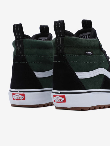 Vans Zeleno-črne moške gležnjarske superge z detajli iz semiša VANS SK8-Hi