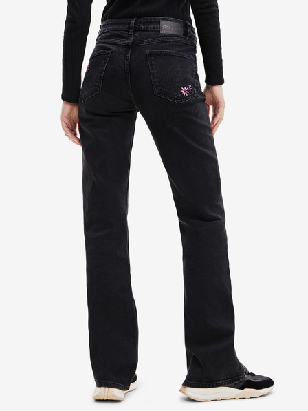 Desigual Črne ženske kavbojke Desigual Vidin