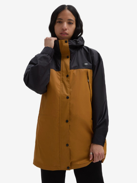 Vans Črno-rjava ženska nepremočljiva parka VANS Lake Effect Rain Block