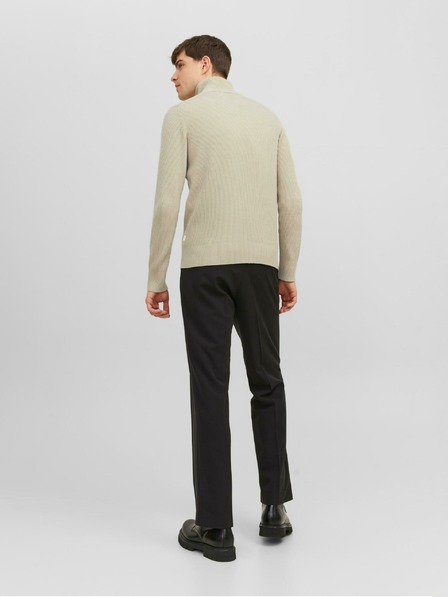 Jack & Jones Jack & Jones Perfect Moški bež rebrasti pulover
