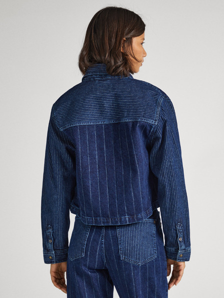 Pepe Jeans Pepe Jeans Mika Stripe Modra ženska jeans jakna