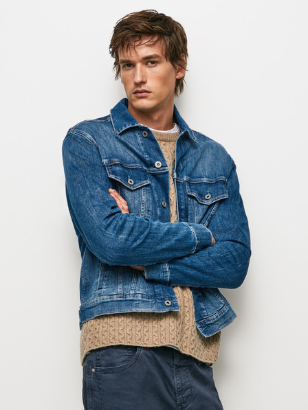 Pepe Jeans Modra moška jeans jakna Pepe Jeans Pinner