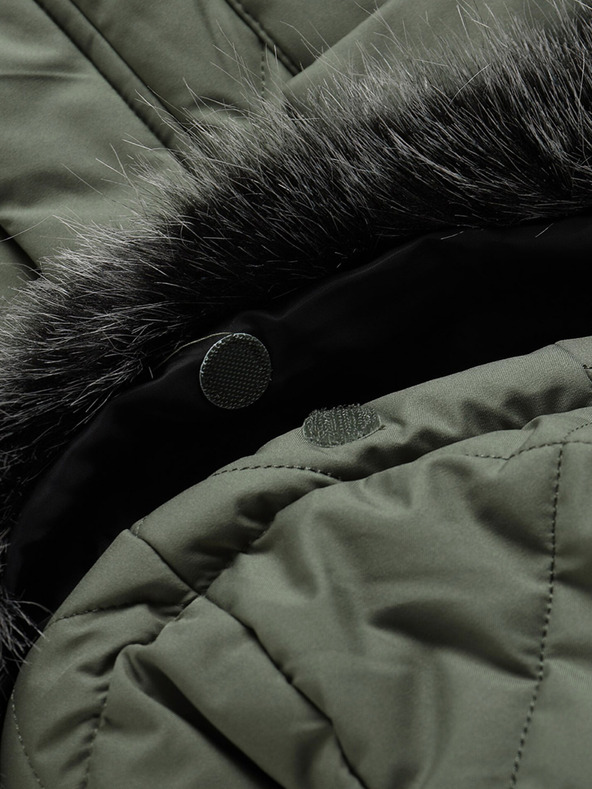 ALPINE PRO Zelena ženska prešita jopa ALPINE PRO Gosbera