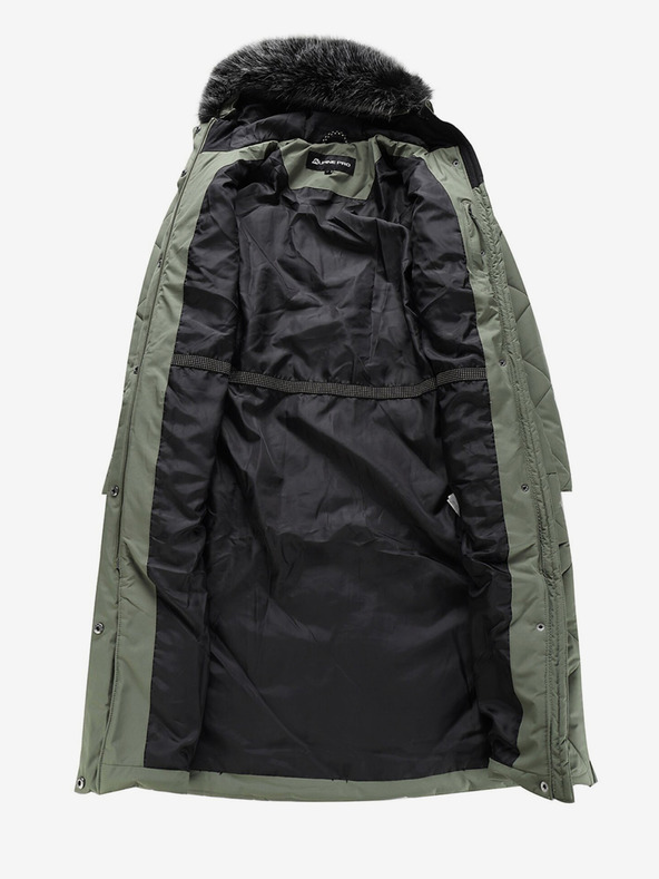 ALPINE PRO Zelena ženska prešita jopa ALPINE PRO Gosbera