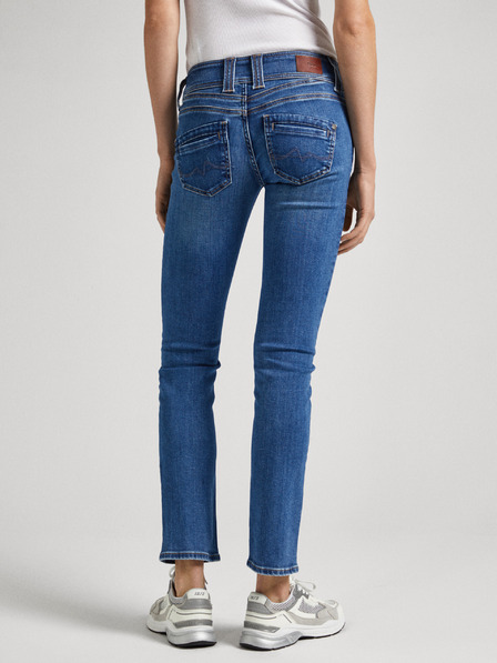 Pepe Jeans Modre ženske slim fit kavbojke Jeans Pepe Jeans