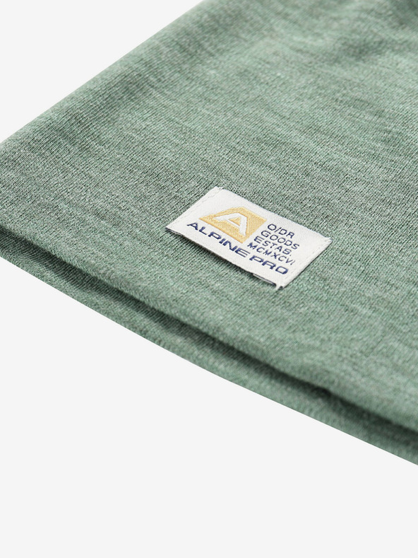 ALPINE PRO Zelena zimska kapa iz merino volne ALPINE PRO Bedade