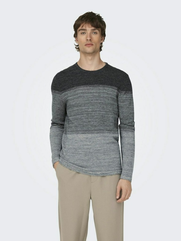 ONLY & SONS Siv moški pulover ONLY & SONS Panter