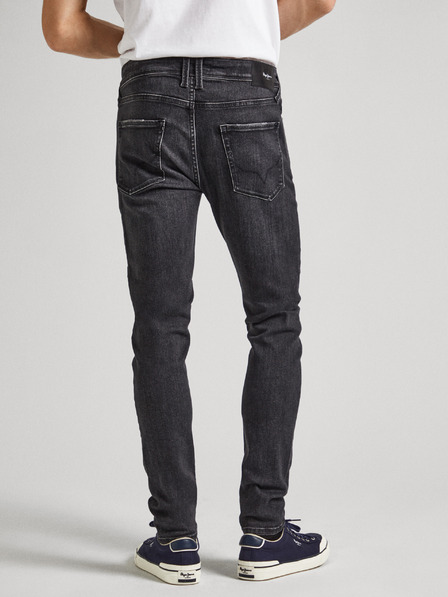 Pepe Jeans Črne moške kavbojke tankega kroja Pepe Jeans