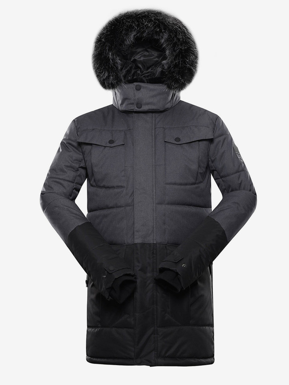 ALPINE PRO Črna moška zimska jakna ALPINE PRO Egyp