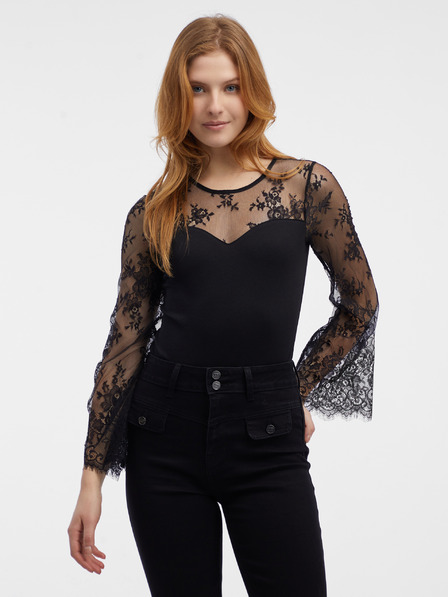 Orsay Črno ženske čipkaste body ORSAY